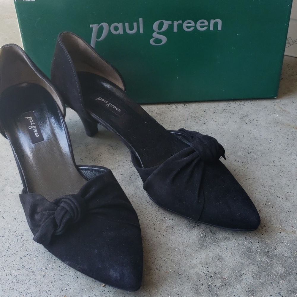 Paul Green black Suede Pumps